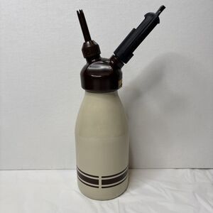 Vintage Kayser Austria Whipped Cream Dispenser Whipper Brown Beige Untested